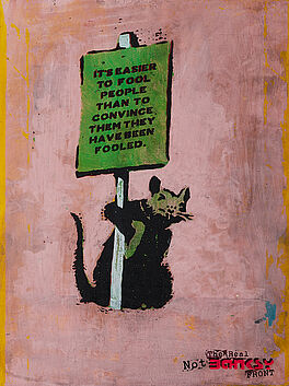 NOT BY BANKSY BY NOT NOT BANKSY STOT21STCPLANB - Reverse Milking a Dead Rat, 68039-5, Van Ham Kunstauktionen