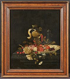 Jacob Rotius - Stillleben mit Fruechten Glas und einer chinesischen Schale, 77804-1, Van Ham Kunstauktionen