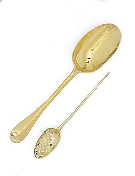 Strainer Spoon und grosser Loeffel, 65200-29, Van Ham Kunstauktionen