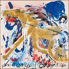 Antonius Hoeckelmann - Goldenes Pferd mit Wagenrad, 76034-2, Van Ham Kunstauktionen