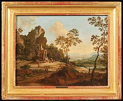 Johann Christian Vollerdt - Weite Landschaft mit Hirten bei einer Ruine, 68416-35, Van Ham Kunstauktionen