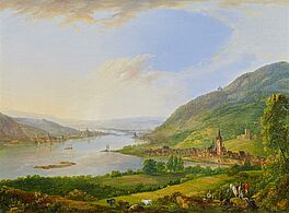 Caspar Johann Schneider - Blick ueber Bingen in den Rheingau, 65845-1, Van Ham Kunstauktionen