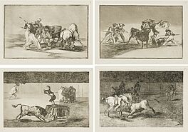 Francisco Jose de Goya y Lucientes - Vier Blaetter aus der Folge Tauromaquia, 76000-68, Van Ham Kunstauktionen