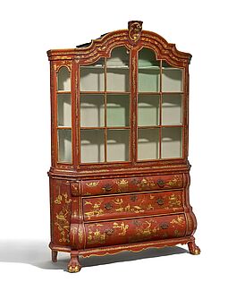 Niederlande - Vitrinenschrank mit Chinoiserien, 73676-8, Van Ham Kunstauktionen