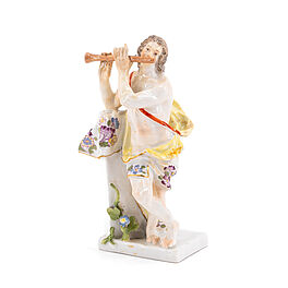 Meissen - Kleine Figur eines Floetenspielers, 79883-8, Van Ham Kunstauktionen