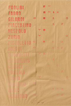 Alighiero Boetti - Manifesto, 79527-74, Van Ham Kunstauktionen