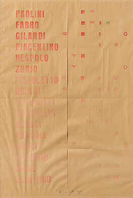 Alighiero Boetti - Manifesto, 79527-74, Van Ham Kunstauktionen