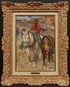 Franz Roubaud - Rueckkehr vom Pferdemarkt, 78051-2, Van Ham Kunstauktionen