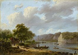 Marinus Adrianus Koekkoek - Rheinlandschaft, 64056-1, Van Ham Kunstauktionen