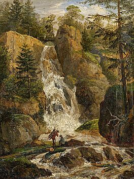 Dresdener Meister - Wasserfall im Wald, 68001-5, Van Ham Kunstauktionen