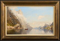 Georg Anton Rasmussen - Sonnentag im Fjord, 73130-1, Van Ham Kunstauktionen