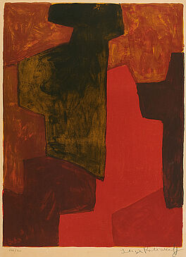 Serge Poliakoff - Composition orange et verte, 73442-11, Van Ham Kunstauktionen