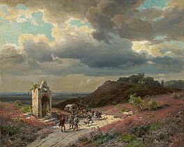 August von Wille - Blick vom Grafenberg bei Duesseldorf in die Rheinebene, 70057-1, Van Ham Kunstauktionen