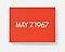 On Kawara - MAY 7 1967, 79527-265, Van Ham Kunstauktionen