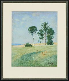 Adolf Lins - Rehe auf der Sommerwiese, 80013-6, Van Ham Kunstauktionen