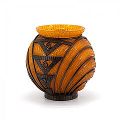 Daum Freres  Louis Majorelle - Gebauchte Vase mit Metallmontierung, 79380-5, Van Ham Kunstauktionen