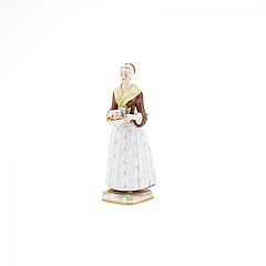 Meissen - Kleine Figur des Schokoladenmaedchens, 79607-28, Van Ham Kunstauktionen