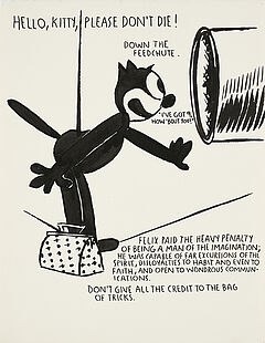 Raymond Pettibon - Hello Kitty Please Dont Die, 79527-394, Van Ham Kunstauktionen