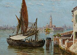 Antonietta Brandeis - Fischerboot in der Lagune vor Venedig, 67074-1, Van Ham Kunstauktionen