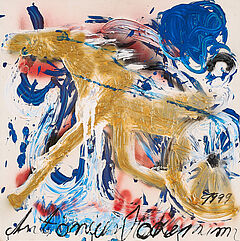 Antonius Hoeckelmann - Goldenes Pferd mit Wagenrad, 76034-2, Van Ham Kunstauktionen