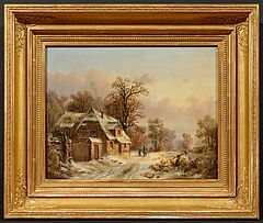 Niederlaendische Schule - Winterlandschaft, 80489-1, Van Ham Kunstauktionen