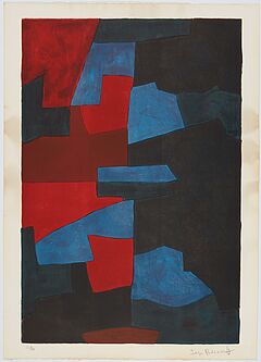 Serge Poliakoff - Composition rouge bleu et noire, 69446-1, Van Ham Kunstauktionen