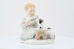 Meissen - Kind mit Hund, 75074-46, Van Ham Kunstauktionen