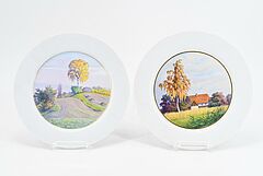 Meissen - Vier Teller mit Landschaftsansichten, 75074-12, Van Ham Kunstauktionen