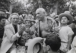 Rene Burri - Picasso aux Cocteau a la feria de Vallauris, 70001-75, Van Ham Kunstauktionen