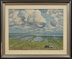 Max Clarenbach - Wolken ueber Wattenmeer, 79985-4, Van Ham Kunstauktionen