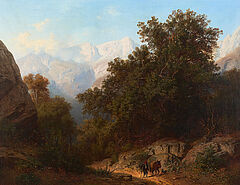 Wilhelm Julius August Nabert - Wanderer im Gebirge, 69460-4, Van Ham Kunstauktionen