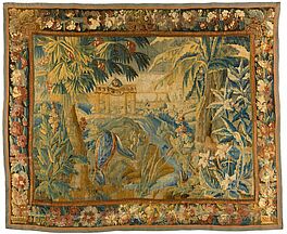 Aubusson - Tapisserie mit exotischer Landschaft, 70029-1, Van Ham Kunstauktionen