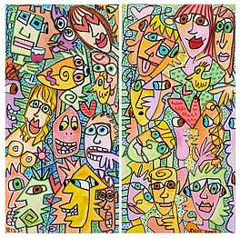 James Rizzi - Lets All Get Together amp Friends, 79590-1, Van Ham Kunstauktionen