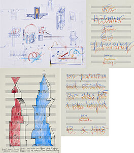 Bernhard Leitner - Konvolut von 2 Papierarbeiten, 73295-40, Van Ham Kunstauktionen