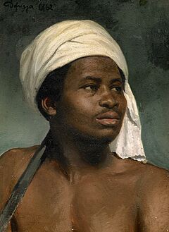 Franz von Defregger - Portraet eins Afrikaners mit weissem Kopftuch, 55113-1, Van Ham Kunstauktionen