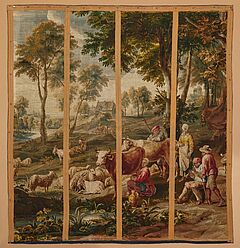 The Leyniers family studio - Grosse Tapisserie mit Schaeferidylle, 80007-4, Van Ham Kunstauktionen