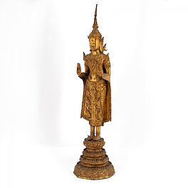 Stehender Buddha Shakyamuni mit Fuerstenschmuck, 79955-45, Van Ham Kunstauktionen