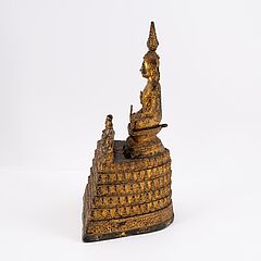 Buddha Shakyamuni in Fuerstenschmuck mit seinen 100 Schuelern, 79955-40, Van Ham Kunstauktionen