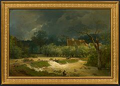 Andreas Achenbach - Flut am Niederrhein, 79450-1, Van Ham Kunstauktionen