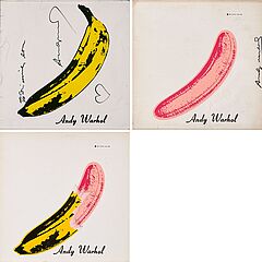 Andy Warhol - Konvolut von 3 Plattencovern fuer das Album The Velvet Underground amp Nico von The Velvet Underground, 74034-38, Van Ham Kunstauktionen