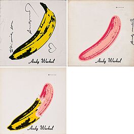 Andy Warhol - Konvolut von 3 Plattencovern fuer das Album The Velvet Underground amp Nico von The Velvet Underground, 74034-38, Van Ham Kunstauktionen