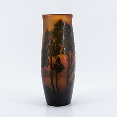 Paul Nicolas DArgental - Vase mit Bergsee im Abendlicht, 76257-12, Van Ham Kunstauktionen