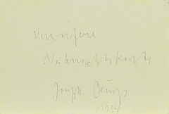 Joseph Beuys - Konvolut von 2 Postkarten, 65546-323, Van Ham Kunstauktionen