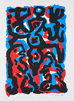 AR Penck - Ohne Titel Unicef, 70024-1, Van Ham Kunstauktionen