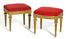 Stockholm - Paar Gustavianische Tabourets, 59248-3, Van Ham Kunstauktionen