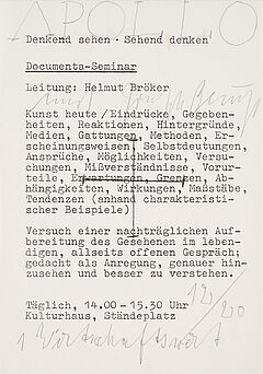 Joseph Beuys - Apollo mit Beuys, 76936-1, Van Ham Kunstauktionen