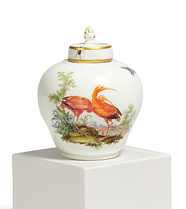 Meissen - Balusterfoermige Vase mit Flamingos, 65760-30, Van Ham Kunstauktionen