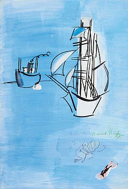 Raoul Dufy - Bateaux et baigneuse, 76574-11, Van Ham Kunstauktionen