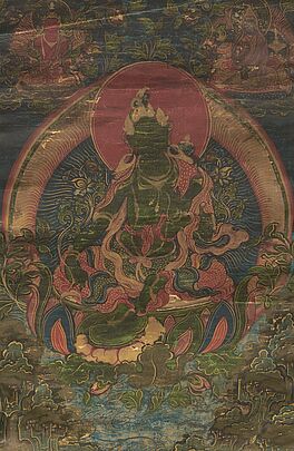 Thangka der Gruenen Tara, 65026-4, Van Ham Kunstauktionen