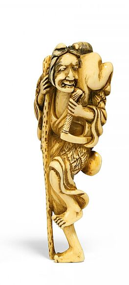 Netsuke der Bergfrau Yamamba mit dem Kintaro-Knaben, 66362-6, Van Ham Kunstauktionen